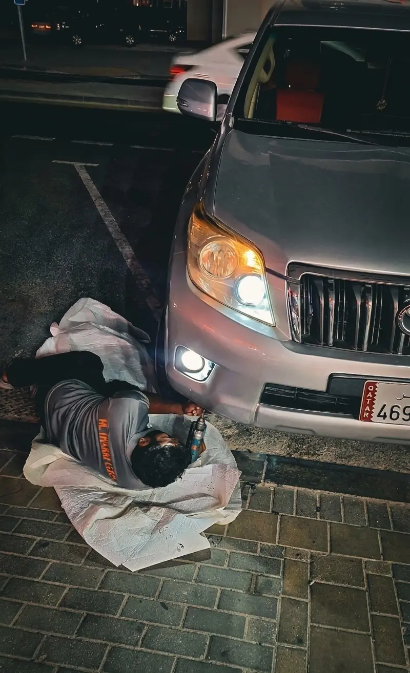 Night Prado — Custom Build by Al Ayoon 4x4, Al Wakrah, Qatar